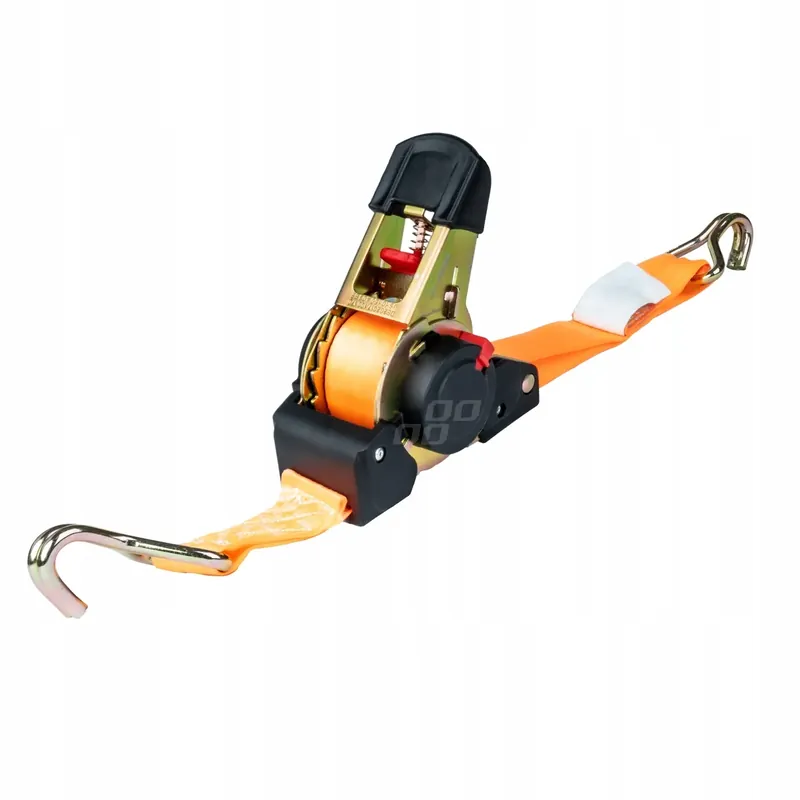 Oferta limitowana Pas transportowy z automatycznym zwijaczem 1500kg 50mm 4,5m J-TYPE AMIO-032