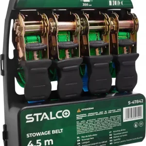 Tani Pasy do ładunków 700kg 4 sztuki 4,5mx25mm S-47842 STALCO
