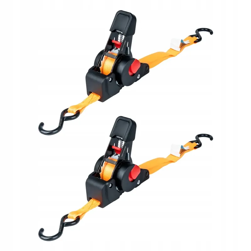 Darmowa dostawa 2x Pas transportowy z automatycznym zwijaczem 200kg 18mm 2m AMIO 03323