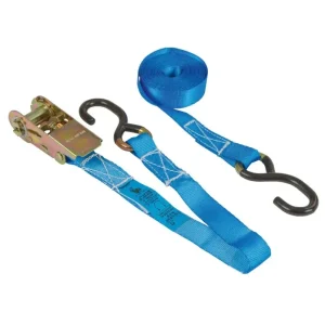 Zwrot pieniędzy Pas transportowy z napinaczem, 6m x 25mm, 800 kg, 0,72 kN, niebieski, Kerbl