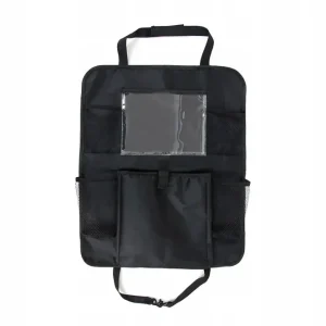 Organizer na fotel z kieszenią na tablet Amio czarny Tani