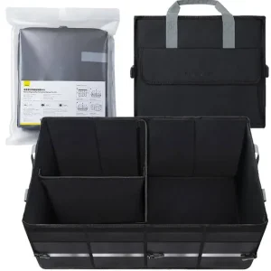 Darmowa dostawa SZTYWNY ORGANIZER DO BAGAŻNIKA SCHOWEK SKRZYNKA KUFER NA ZAKUPY TORBA RZEPY