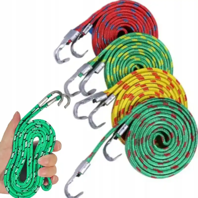 ZESTAW 4 SZT LINKI GUMY PASY MOCOWANIE PLANDEKI BAGAŻU ELASTYCZNE HACZYKI Kup teraz