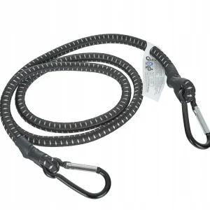 Rabat Guma transportowa do mocowania bagażu + karabińczyki 10mm x 120cm (80)