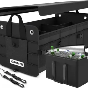 DUŻY ORGANIZER DO BAGAŻNIKA SAMOCHODU AUTA KUFER SKRZYNKA SZTYWNY + COOLER Premium