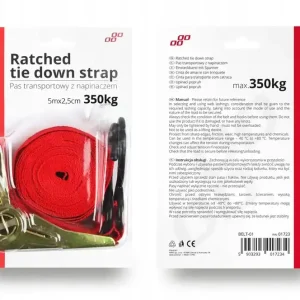 AMIO PAS TRANSPORTOWY Z NAPINACZEM 350KG 5M Wysoka jakość