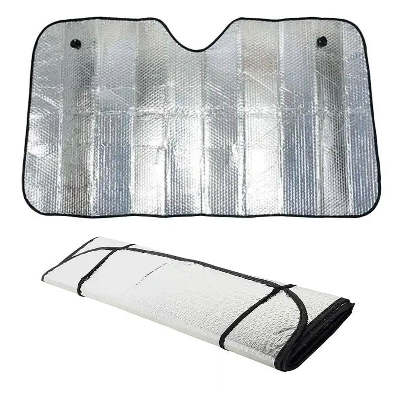 OSŁONA NA SZYBĘ PRZECIWSŁONECZNA SAMOCHODU MATA DWUSTRONNA 130 x 60 CM Wysoka jakość