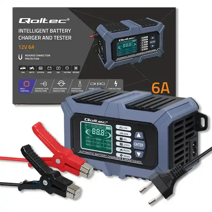 Wyprzedaż Prostownik tester z ładowarką 6A 12V 24V z funkcją naprawy LifePO4 GEL