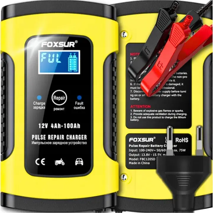 Zamów teraz Prostownik AUTOMATYCZNY SAMOCHODOWY ŁADOWARKA AKUMULATORÓW 12V 6A