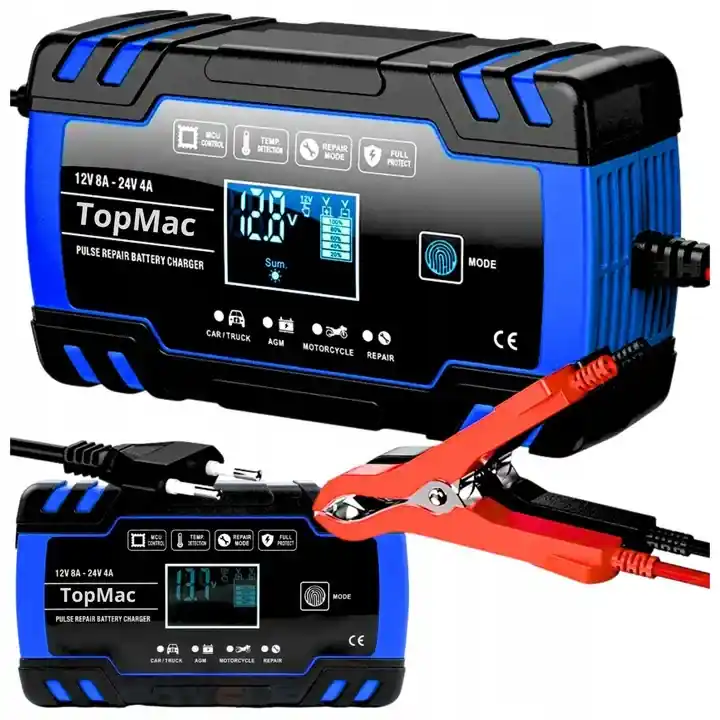 Zamów teraz PROSTOWNIK DO AKUMULATORA FUNKCJA NAPRAWY SAMOCHODOWY AUTOMATYCZNY |12V 8A