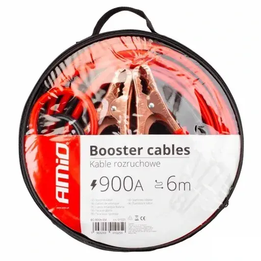 Darmowa dostawa MOCNE przewody kable rozruchowe 900A 6m POKROWIEC SAMOCHÓD