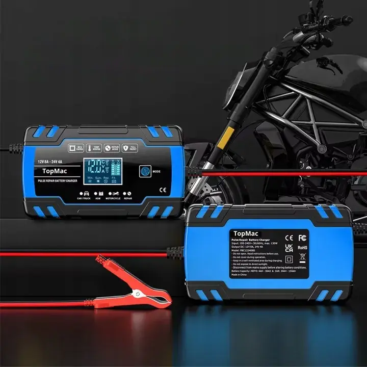 Autentyczny PROSTOWNIK DO AKUMULATORA FUNKCJA NAPRAWY SAMOCHODOWY AUTOMATYCZNY |12V 8A