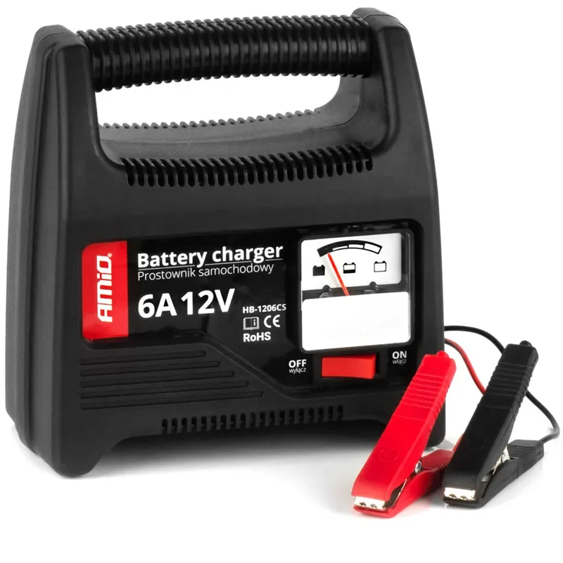 Wyprzedaż PROSTOWNIK SAMOCHODOWY ŁADOWARKA DO AKUMULATORÓW 20-80Ah 6A 12V
