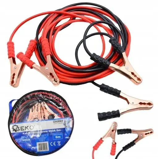 KABLE PRZEWODY ROZRUCHOWE GRUBE 900A 2x 6 METRÓW SAMOCHÓD Bezpieczna płatność