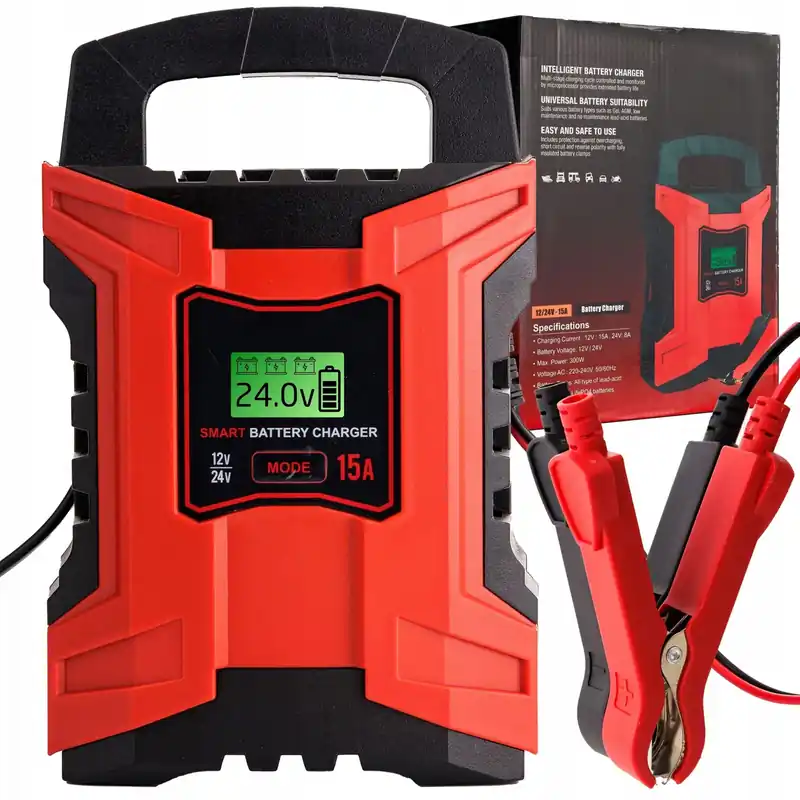 PROSTOWNIK ŁADOWARKA DO AKUMULATORÓW 15A 12V/24V 300W Kup teraz