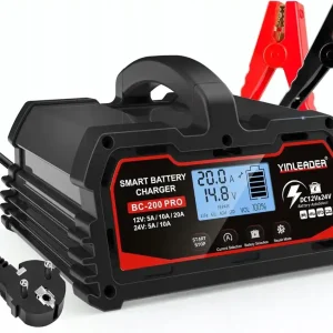 PROSTOWNIK SAMOCHODOWY ŁADOWARKA DO AKUMULATORÓW STARTER 12V 24V 5-20A Oferta limitowana
