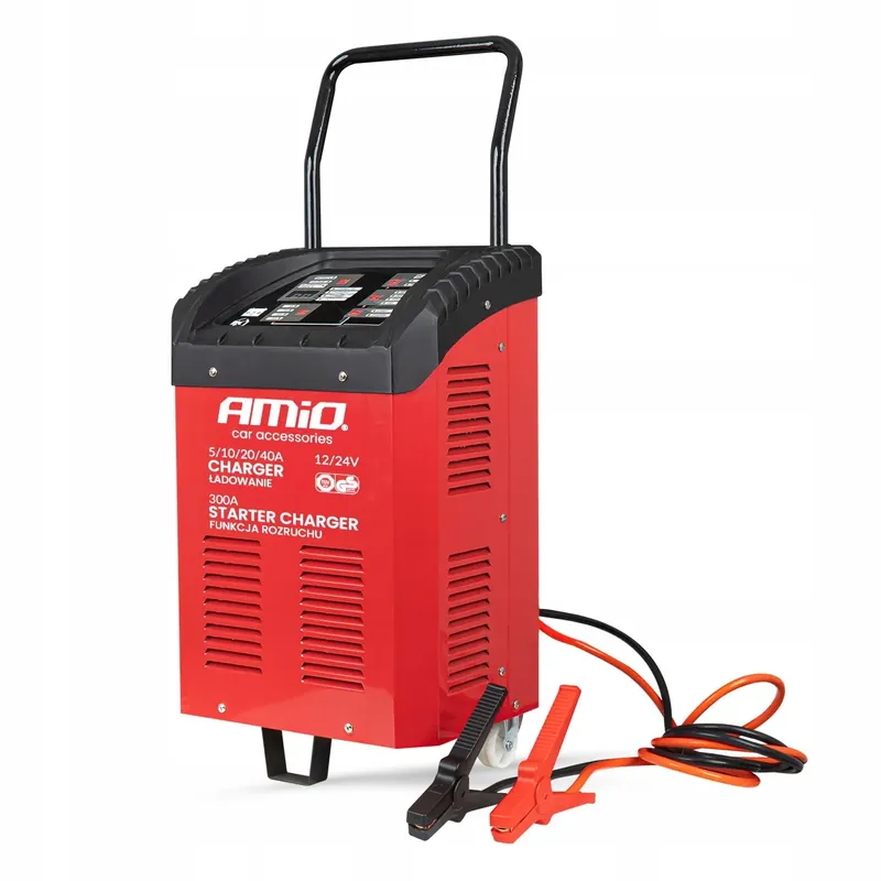 Prostownik z funkcją rozruchu max 40A 12V 24V rozruch 300A AMIO-04500 Zwrot pieniędzy