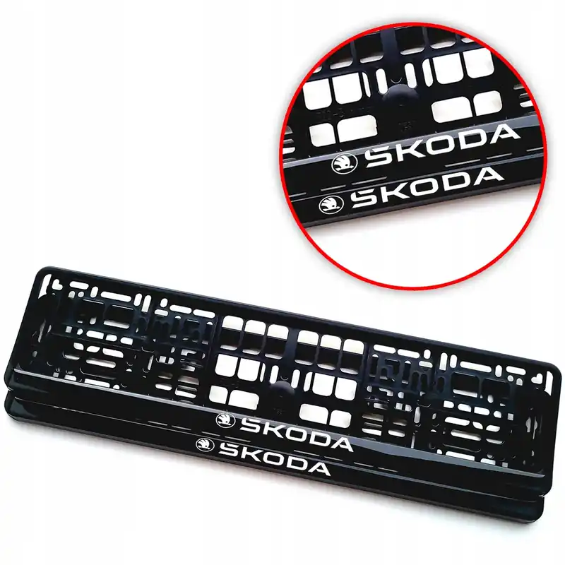 RAMKA NA TABLICĘ REJESTRACYJNĄ SKODA ŻEL SILIKON SYLIKON 2 szt. PREMIUM Zamów teraz