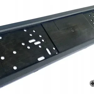 Oryginalny RAMKA TABLICY REJESTRACYJNEJ STALOWA NIERDZEWNA METALOWA CZARNA MAT MOCNA