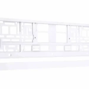 Ramka na tablicę rejestracyjną metalizowana, biała Oferta