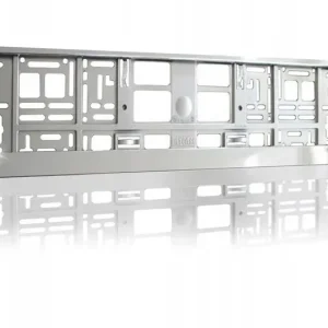 Popularny Ramka pod tablice rejestracyjną Metalizowana HIT