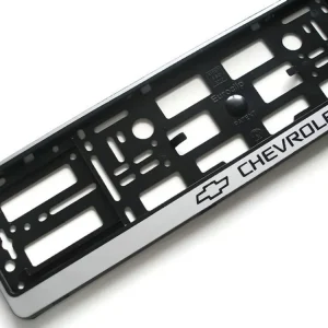 Ramka srebrna z napisem CHEVROLET pod tablice nowe Kup teraz