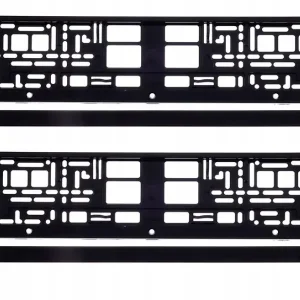 RAMKA POD TABLICĘ REJESTRACYJNĄ CZARNA 2szt ZESTAW RAMEK RAMKI CZARNE 2szt. Zwrot pieniędzy