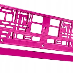 Darmowa dostawa RAMKA NA TABLICĘ REJESTRACYJNĄ METALIZOWANA RÓŻOWA K3E57