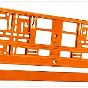 Niska cena B7J10 RAMKA NA TABLICĘ REJESTRACYJNĄ POMARAŃCZOWA 87182