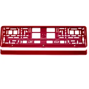 RAMKA TABLICY REJESTRACYJNEJ CZERWONA METALIZOWANA NOWA Oryginalny