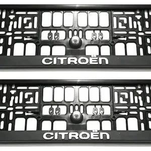 2szt. RAMKA DO TABLICY REJESTRACYJNEJ CITROEN NAPIS CHROM 3D Rabat