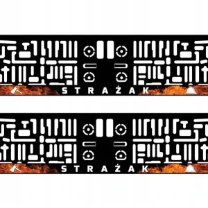 RAMKA TABLICY REJESTRACYJNEJ HOBBY STRAŻAK 2szt Bezpieczna płatność