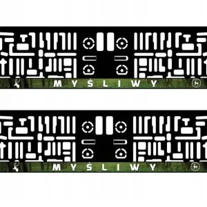 Ostatnia szansa RAMKA TABLICY REJESTRACYJNEJ HOBBY MYŚLIWY 2szt