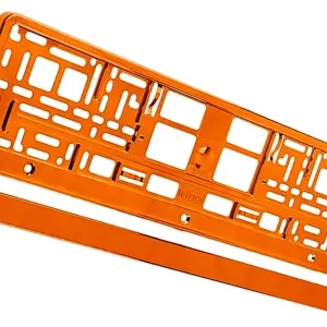RAMKA NA TABLICĘ REJESTRACYJNĄ POMARAŃCZOWA X7F24 Tylko dziś