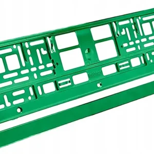 RAMKA NA TABLICĘ REJESTRACYJNĄ ZIELONA I4N92 Autentyczny