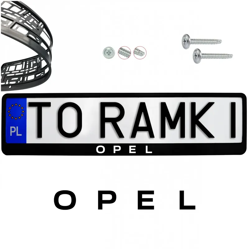 Ramki ramka tablic OPEL 1 szt. napis pod tablice rejestracyjne Tani