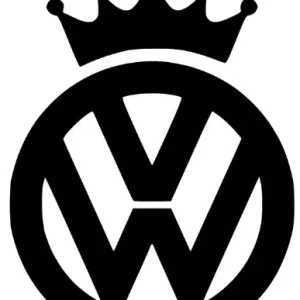 VOLKSWAGEN król wlepa naklejka rozmiary kolor: Czarny, rozmiar w cm: 20X26 Zamów teraz