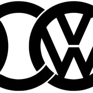 Niska cena AUDI VOLKSWAGEN wlepa naklejka rozmiary kolor: Czarny, rozmiar w cm: 30X10,