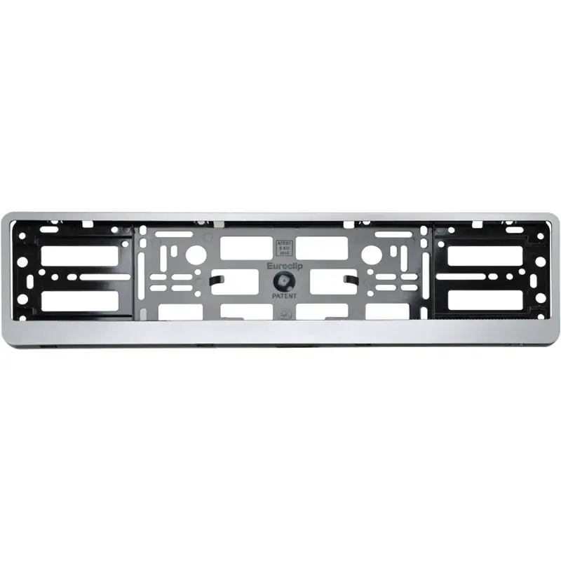 RAMKA TABLICY REJESTRACYJNEJ SREBRNA STANDARDOWA JEDNORZĘDOWA PL ZAWIASOWA Kup teraz