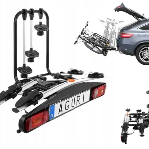 Bagażnik platforma rowerowy na hak ACTIVE BIKE 2 rowery silver UCHYLANY Popularny