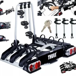 Zwrot pieniędzy BAGAŻNIK Uchwyt ROWEROWY na hak THULE EuroWay G2 922 Na 3 Rowery