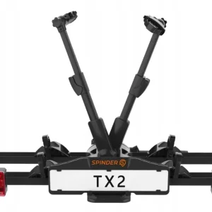 Tani Platforma bagażnik rowerowy na hak SPINDER TX2 Czarny LED