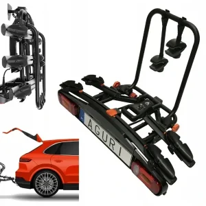 Platforma bagażnik rowerowy Aguri Active Bike 2 rowery black Bezpieczna płatność