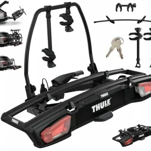 Bagażnik na hak THULE VeloSpace XT 2 938 Black +Adapter na 3-ci row 938110 Darmowa dostawa
