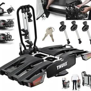 Wysoka jakość BAGAŻNIK Uchwyt ROWEROWY na hak THULE EasyFold XT Fix4Bike 3 966 3 Rowery