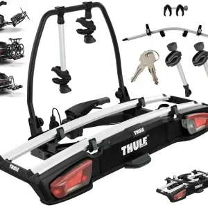 Bagażnik na hak THULE VeloSpace XT 2 938 + Adapter na 3-ci rower 938100 Najlepsza cena