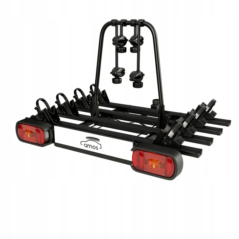 Nowość BAGAŻNIK ROWEROWY PLATFORMA NA HAK 4 ROWERY AMOS GIRO 4 13PIN UCHYLNY 75KG