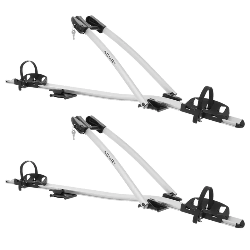 2x Bagażnik rowerowy na dach z zamykanym na klucz uchwytem na rower alumini Oryginalny