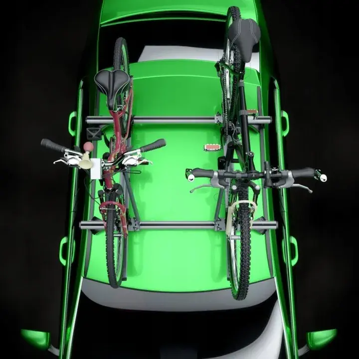 2x BAGAŻNIK DACHOWY NA ROWER - UCHWYT ROWEROWY ALUMINIOWY NA DACH - AMOS Wysoka jakość