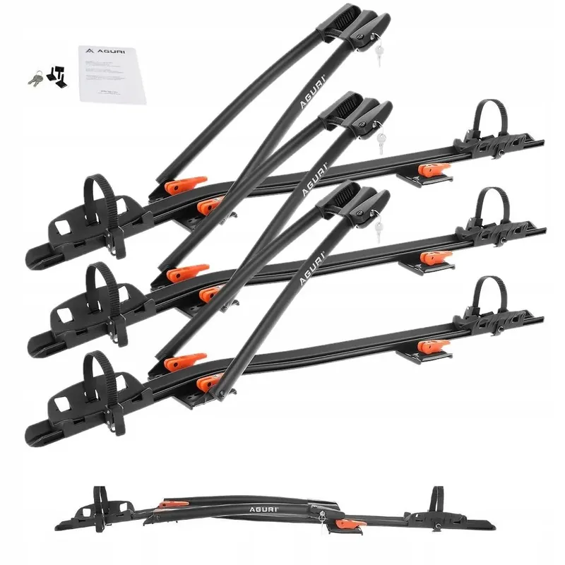 3 X Uchwyt bagażnik rowerowy AGURI ACUDA 3 czarny Ekspresowa dostawa
